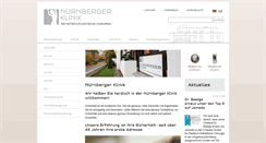 Desktop Screenshot of nuernbergerklinik.de