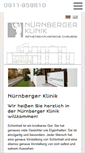 Mobile Screenshot of nuernbergerklinik.de